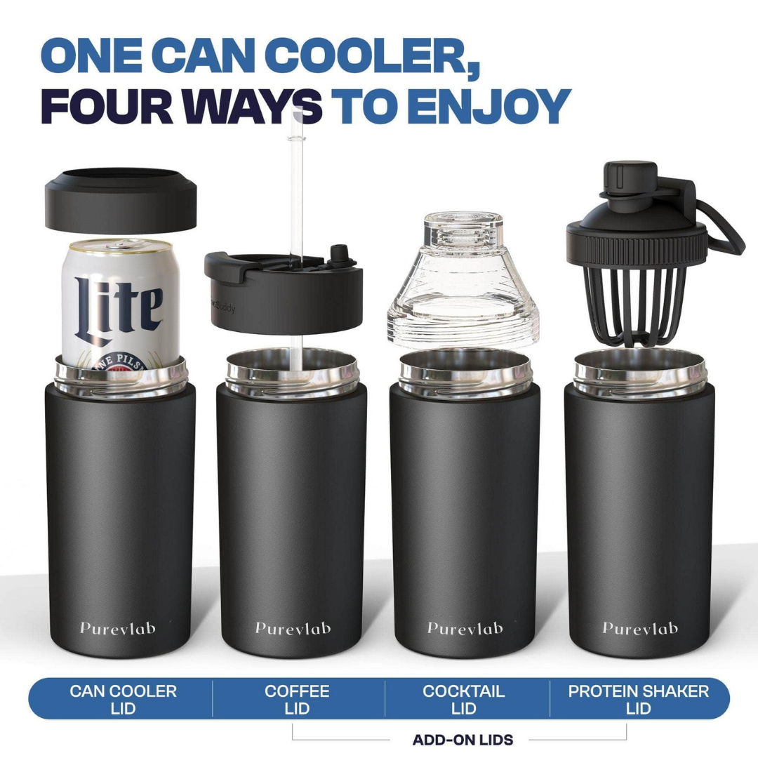 Universal Can Cooler - Fits All Sizes - Insulated Stainless Steel