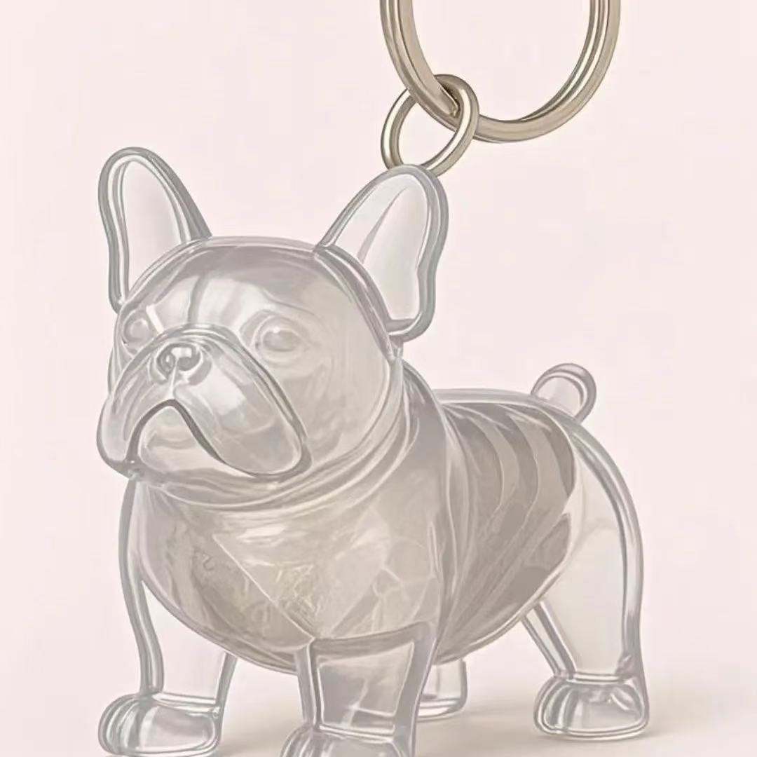 2 Pcs Dog Hair Storage Pendant Keychain