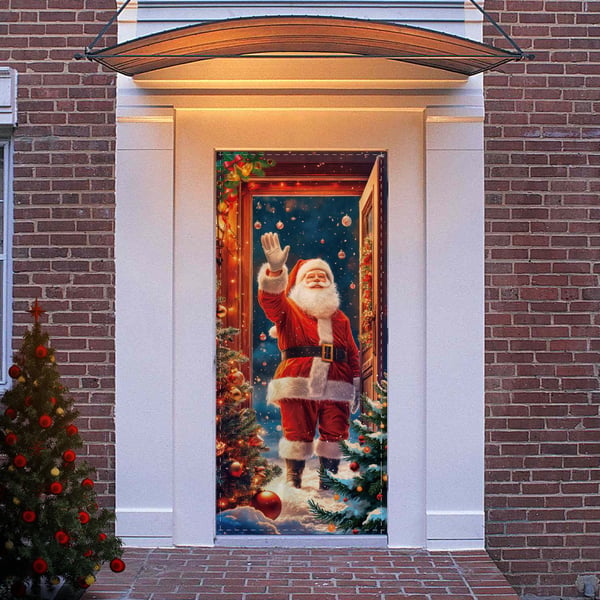 2025 Christmas And Halloween Front Door Decoration